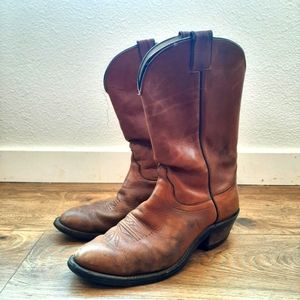 Olathe Mens Leather Cowboy Boots